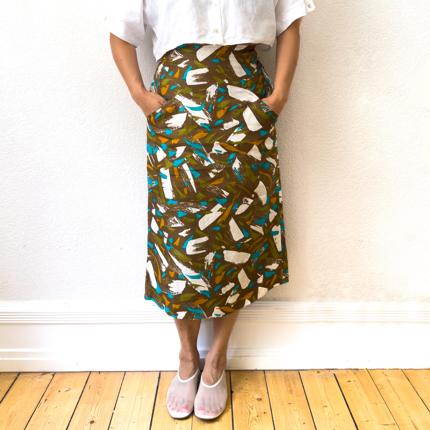 Vintage Weekend Max Mara Linen Skirt - size S-M
