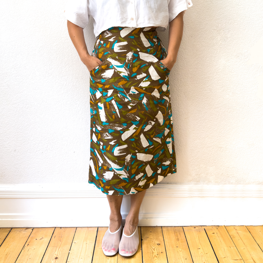 Vintage Weekend Max Mara Linen Skirt - size S-M