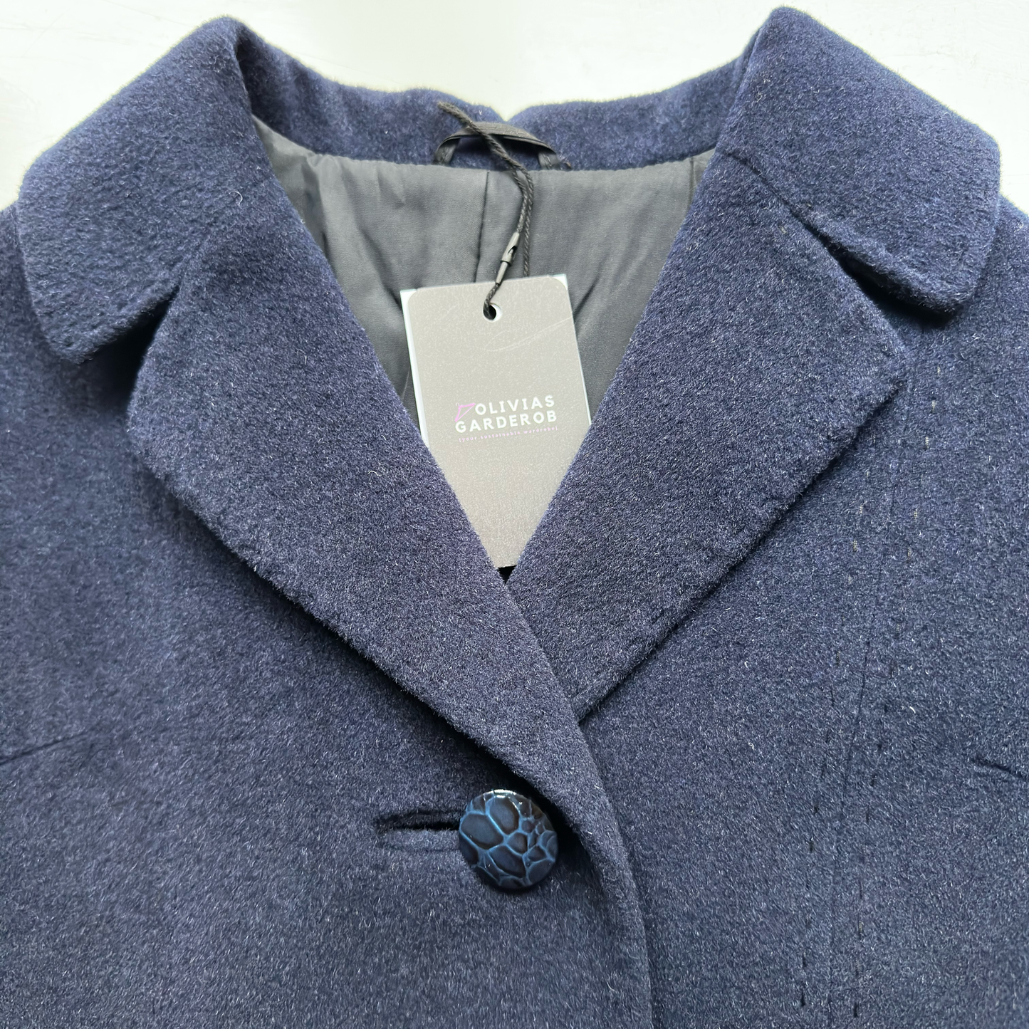 Vintage Camel Hair Belted Coat - size S