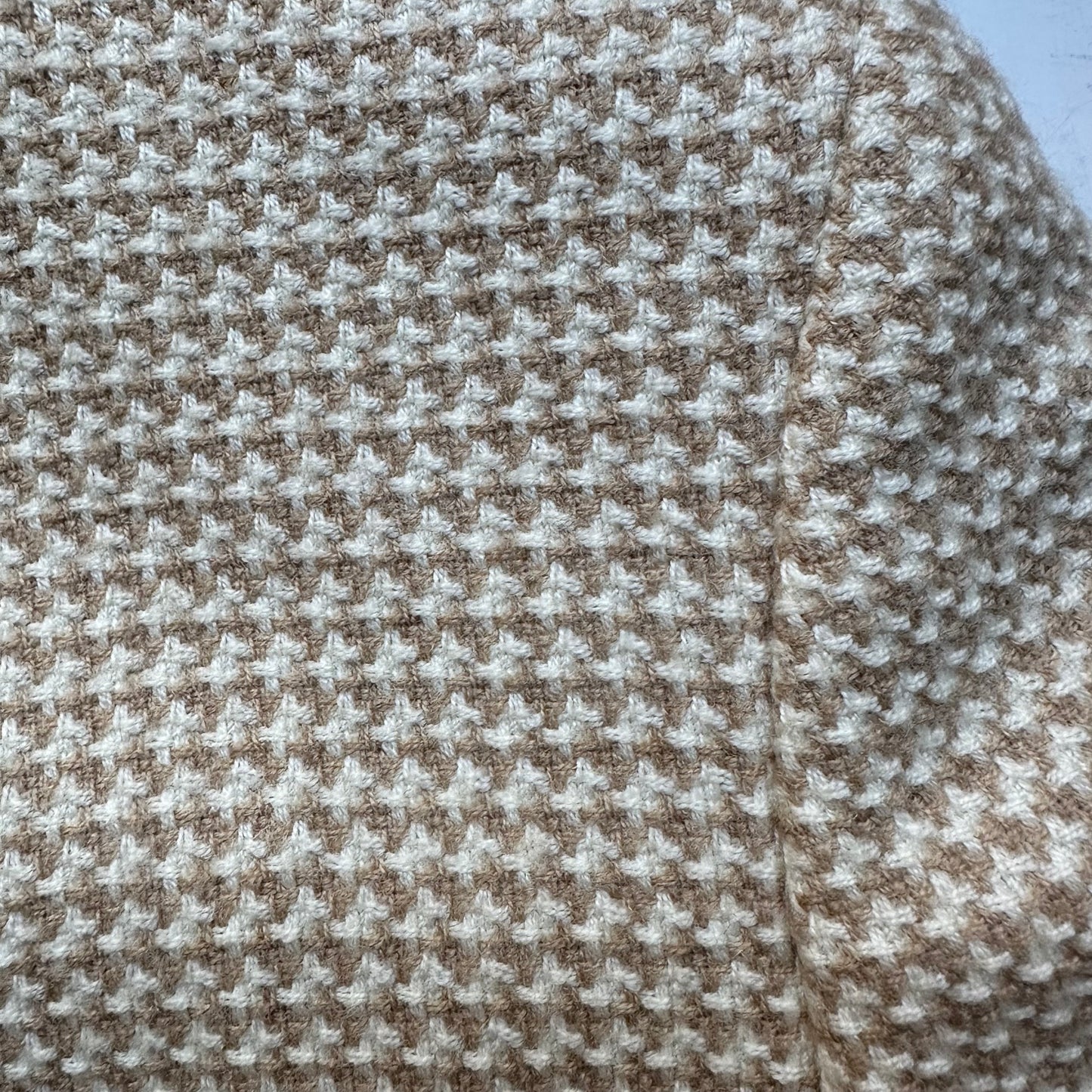 Vintage Beige Wool Belted Jacket - size 40