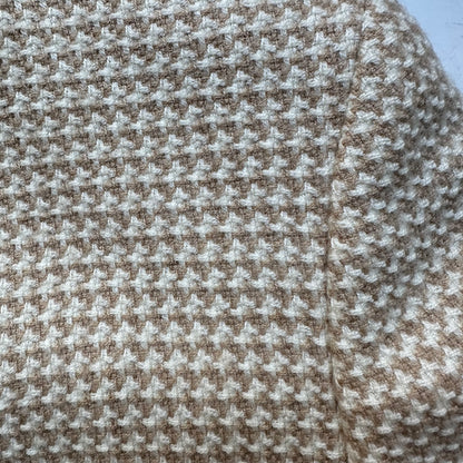 Vintage Beige Wool Belted Jacket - size 40