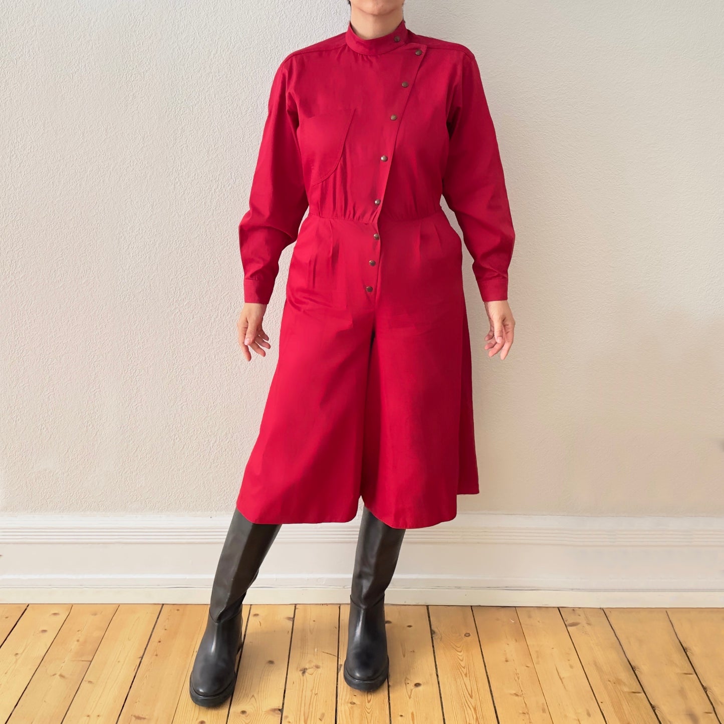 80's Vintage Red Jumpsuit