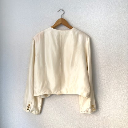 Vintage Benetton Silk Jacket - size M