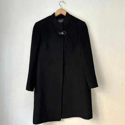 Black Wool Coat - size S