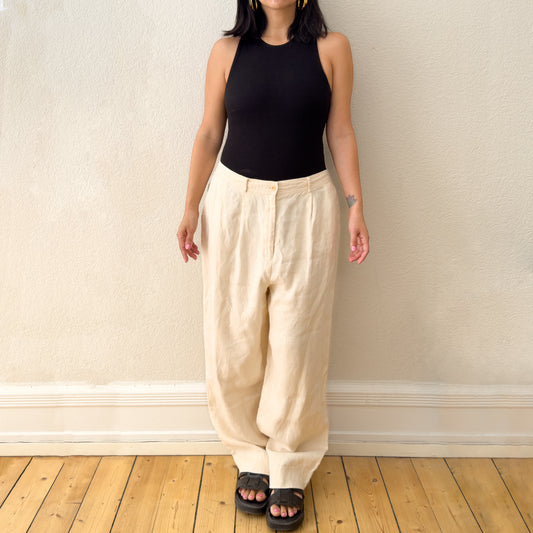 Vintage Linen Pants - size L-XL