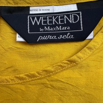 Vintage Weekend Max Mara Raw Silk Top - size S
