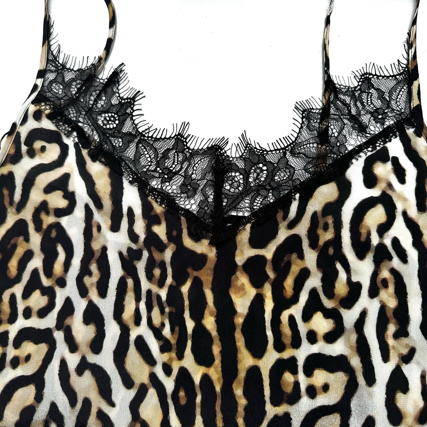 Animal Print Silk Cami Tank Top - size S