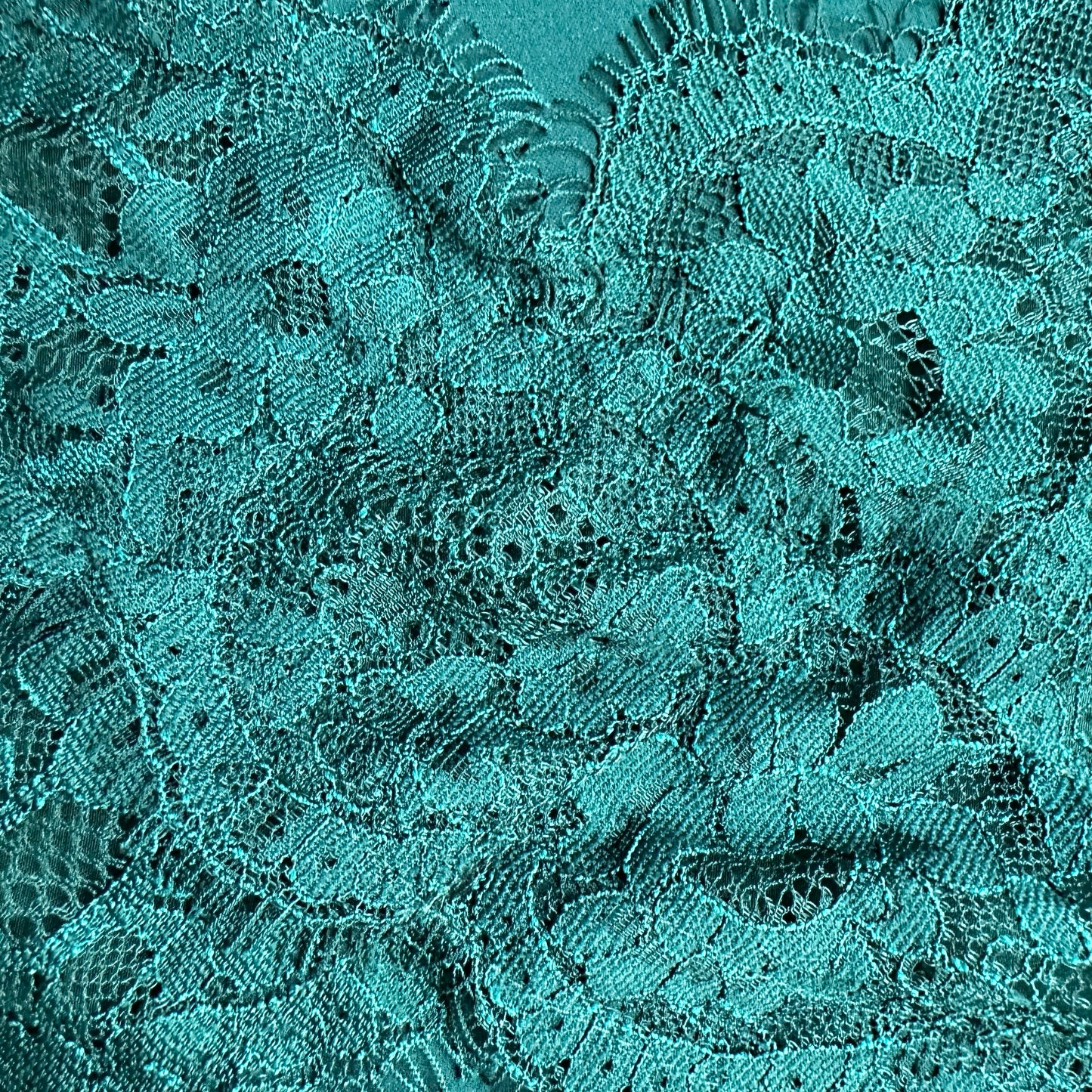 Green Silk Long sleeve Top - size M