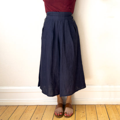 Vintage Linen Culottes - size M