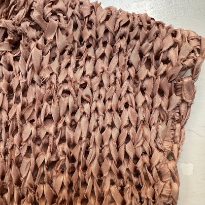 Raw Silk Knitted Top - size M-L