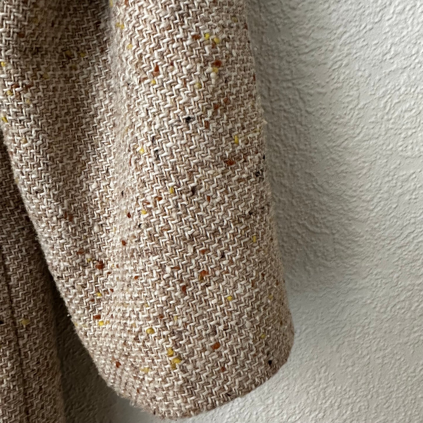 Vintage Beige Tweed Jacket - size M
