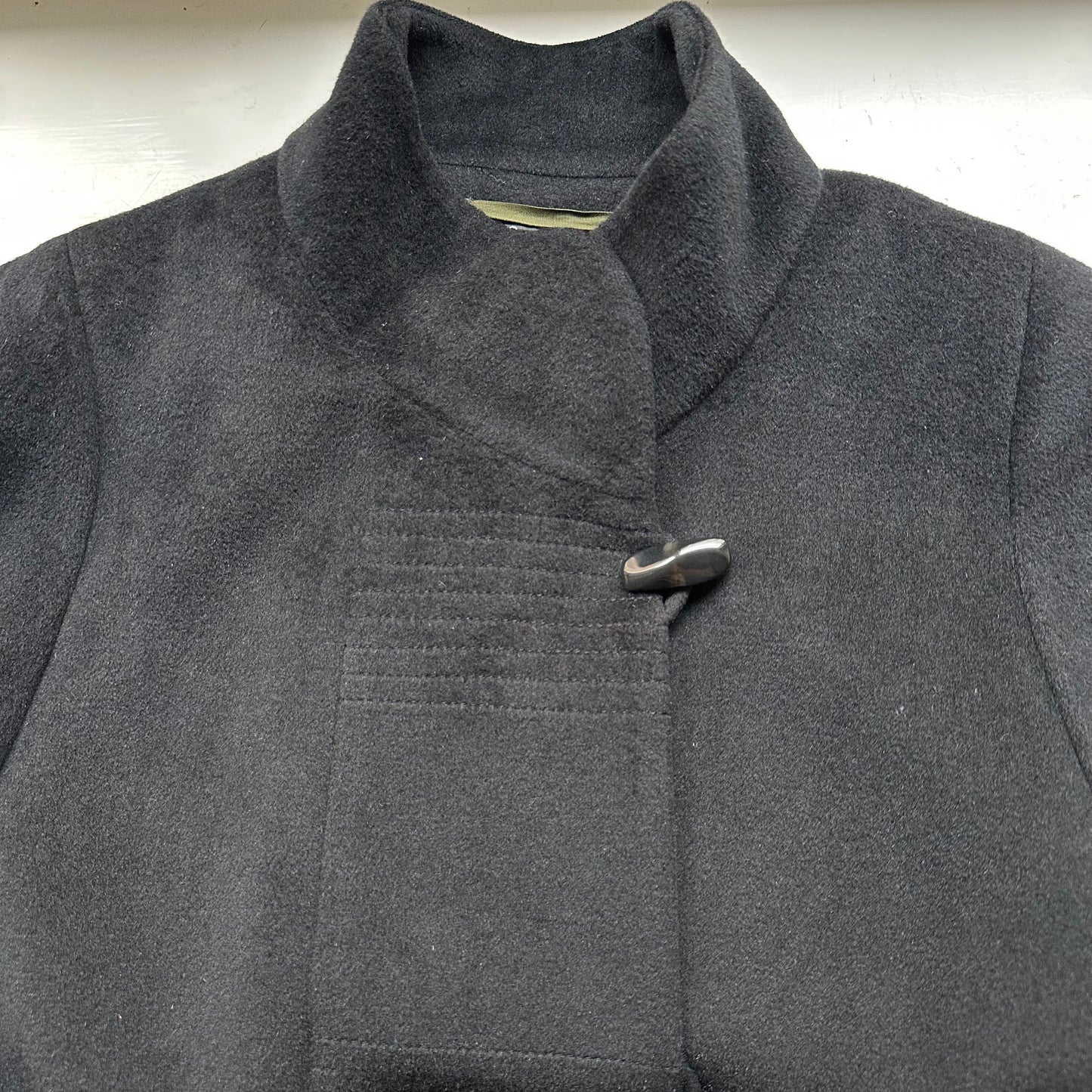 Black Angora Coat - size S-M