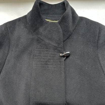 Black Angora Coat - size S-M