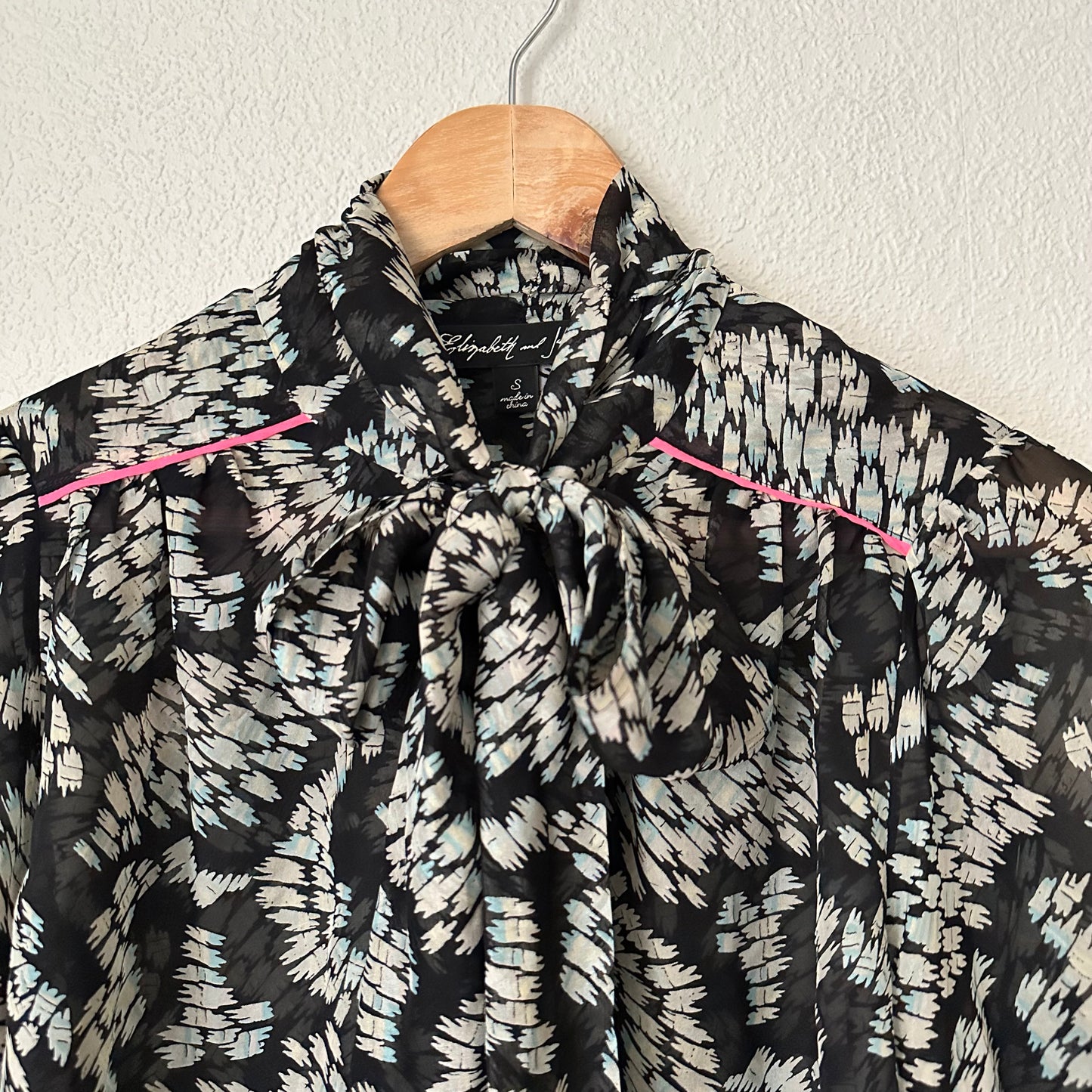 Tieneck Silk Blouse - size S