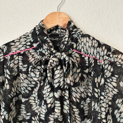 Tieneck Silk Blouse - size S