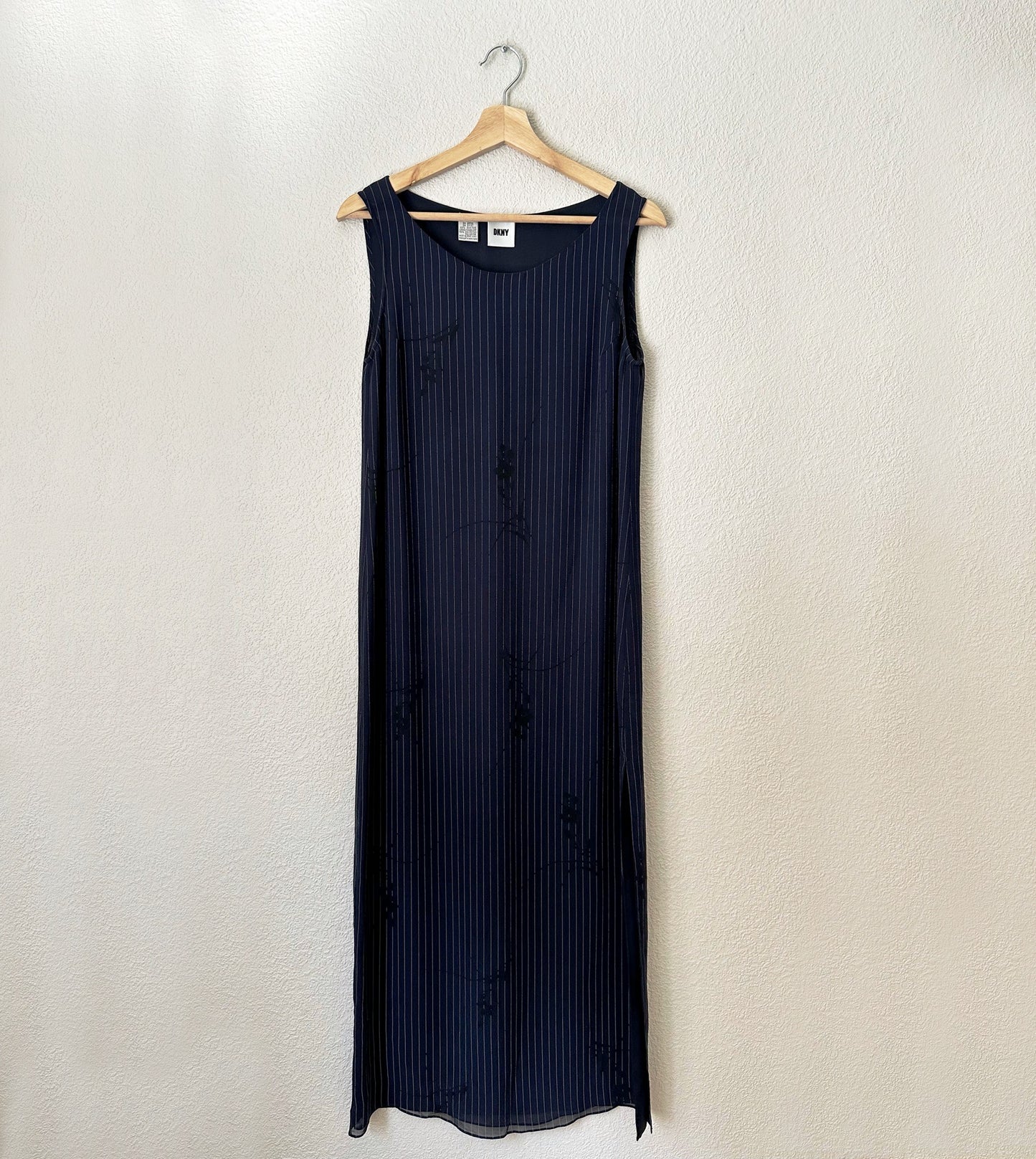 Vintage Minimalist Silk Dress - DKNY, size S