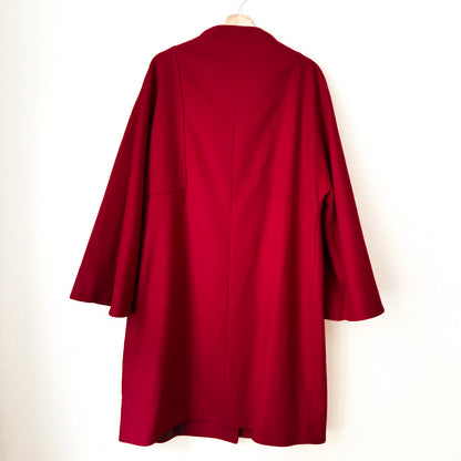 Italian Red Wool Coat - size S
