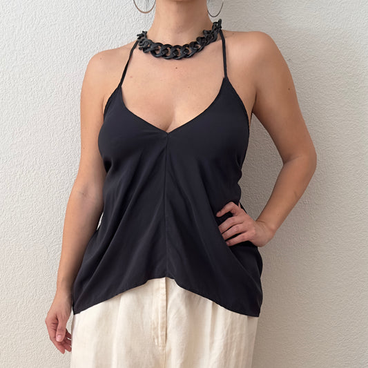 Diana Orving Draped Silk Top