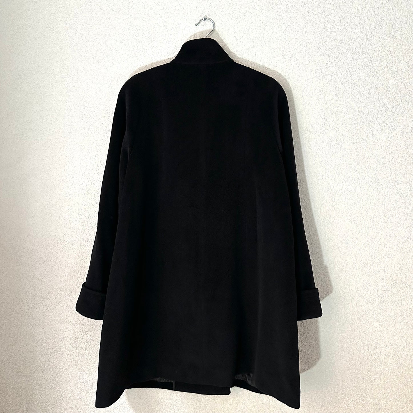 Black Angora Coat - size S-M