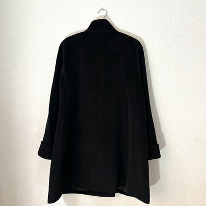 Black Angora Coat - size S-M