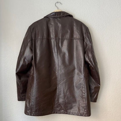 Vintage Brown Leather Jacket - London Fog