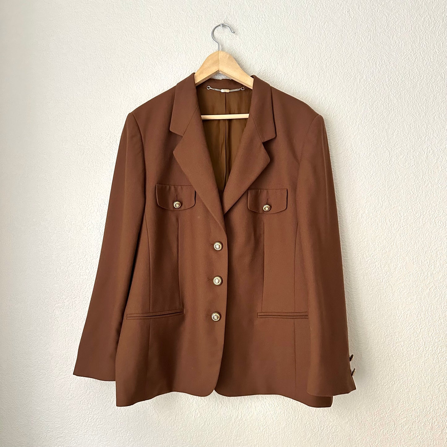 Brown Wool Blazer - size EU44