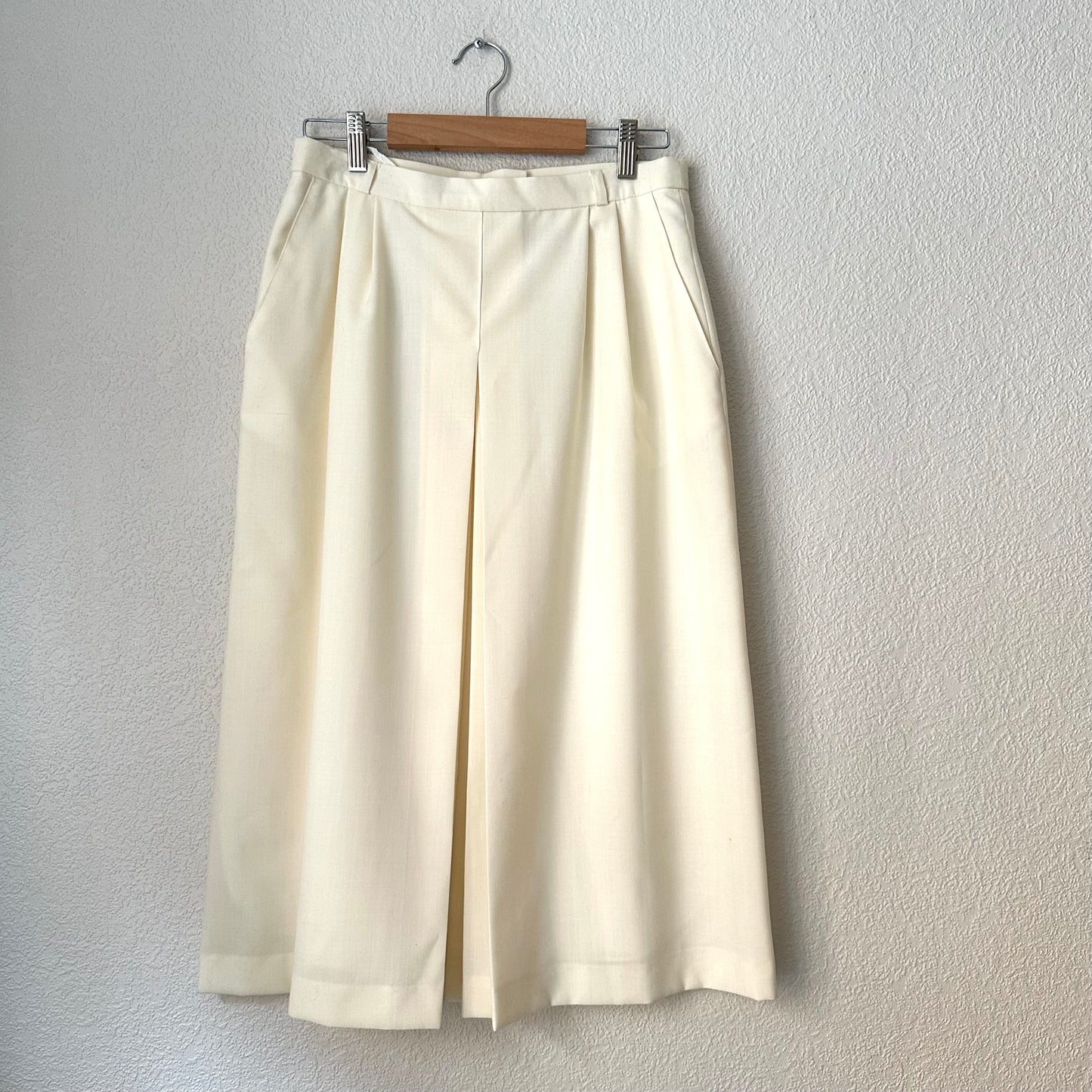 Vintage Wool Blend Midi Skirt