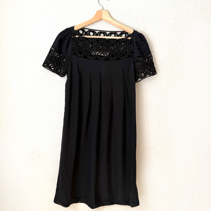 MUNTHE Silk Black Mini Dress - size 36