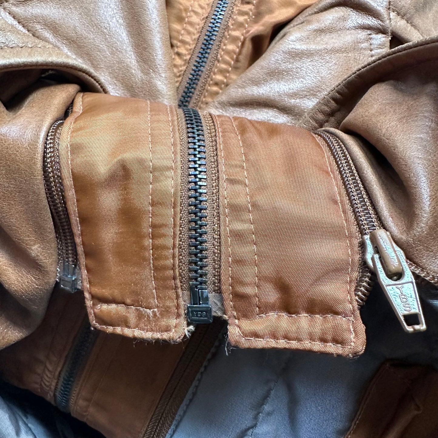 Vintage Leather Blazer - size40