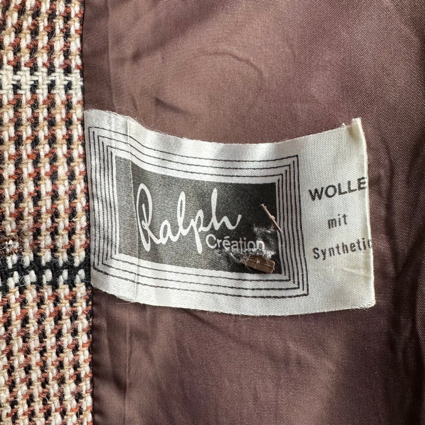 Vintage Wool Blend Tweed Jacket - size M