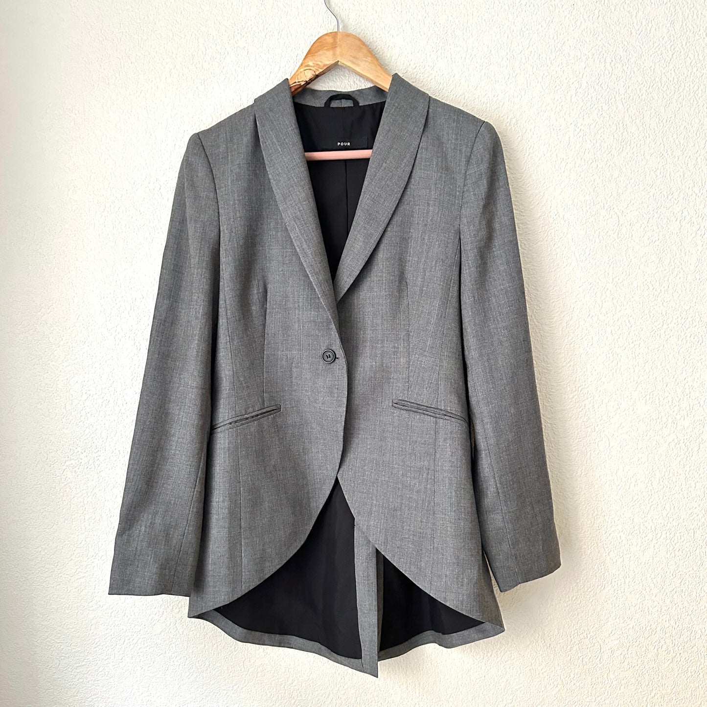 Hourglass Gray Wool Blazer - size 40
