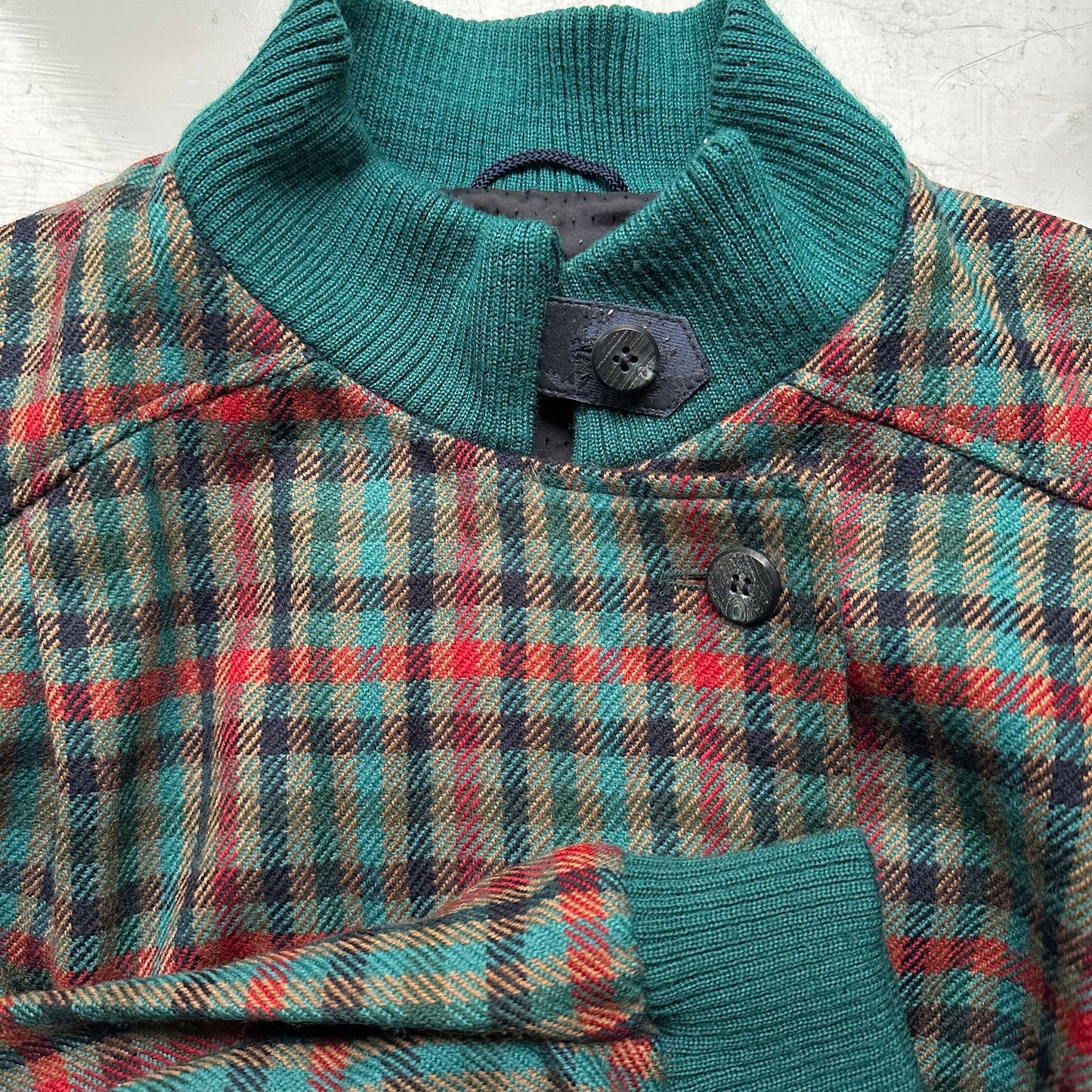 Vintage Wool Bomber Jacket- size 42