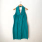 Vintage Turquoise Silk Shirt Dress