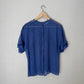 Blue Short Sleeve Silk Blouse - Robert Haik