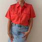 Vintage Short Sleeve Linen Shirt - Deadstock