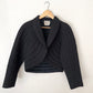 Vintage Quilted Silk Cropped Jacket