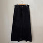 Upcycled Denim Maxi Skirt 2 - Black