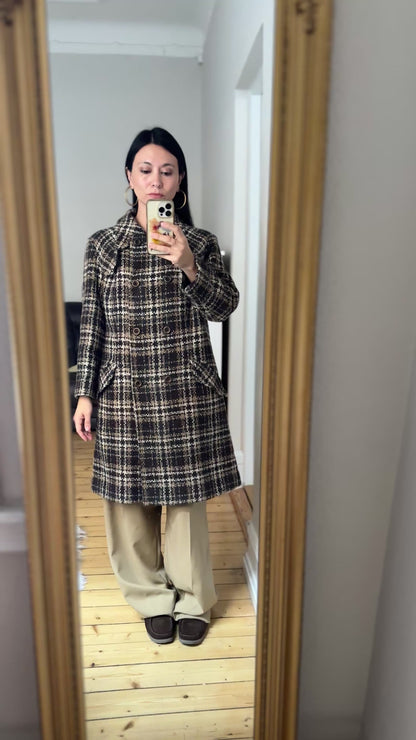 Vintage Tweed Coat - size M