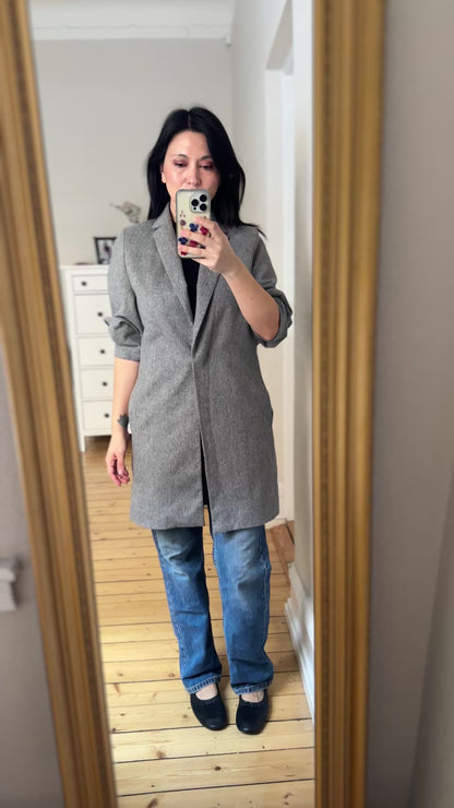 Gray Lightweight Coat - designer