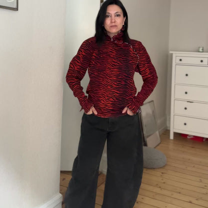 Kenzo x H&M Zebra Silk Top