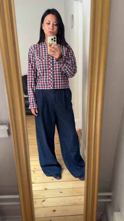 Plaid Shirt - Upcycled Shirt 46 - S-M