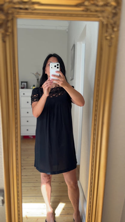 MUNTHE Silk Black Mini Dress - size 36