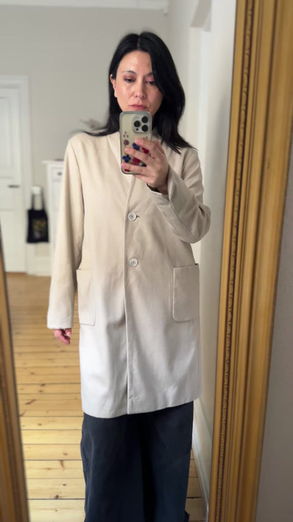 Vintage Lightweight Coat - pure wool