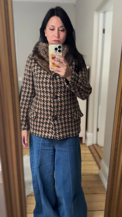 Vintage Irish Tweed Jacket, size XS-S