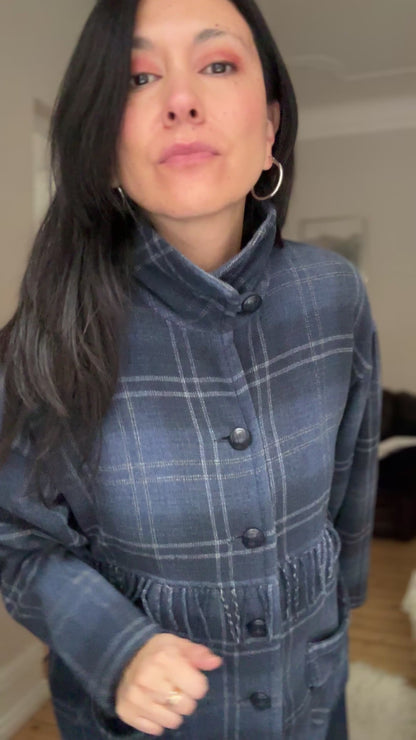 Fringe Wool Blend Jacket 2 - size M