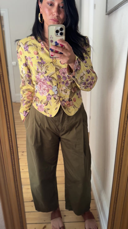 Vintage Designer Linen Blend Jacket - size S