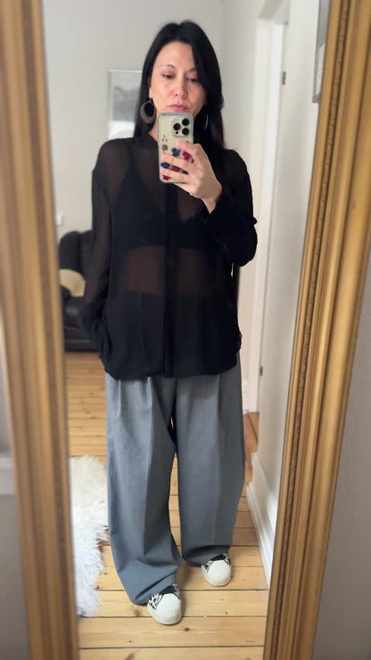 ACNE Studios Sheer Silk Shirt- size EU38