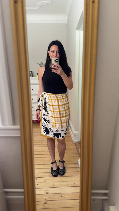 Vintage Silk Skirt - size M