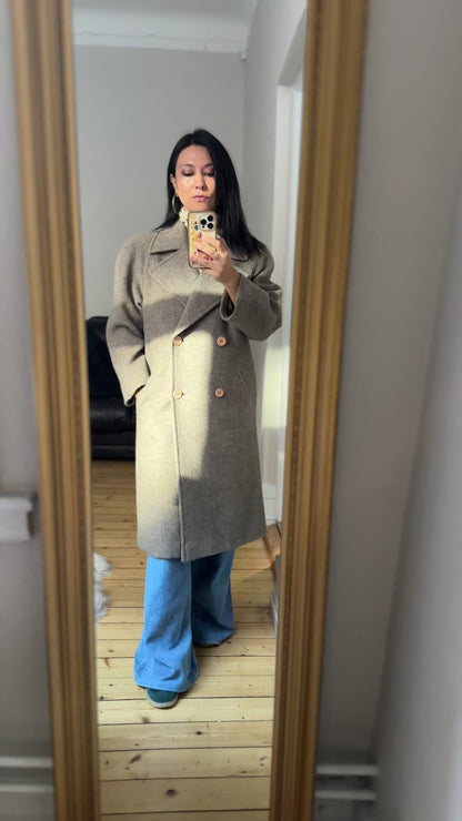 Vintage 80s Beige Coat