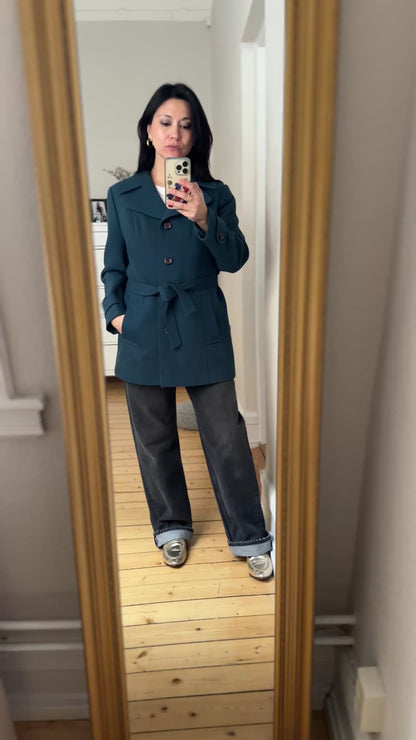 Vintage Green Wool Jacket - size M